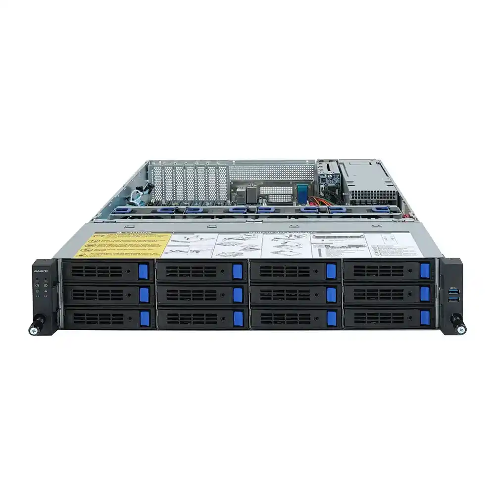 (image for) Gigabyte R272-Z30-AT 2nd Gen EPYC Rome CPU 2U 12 Bay Barebone Server